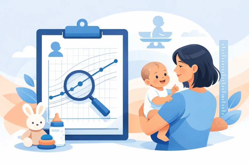 Die Wachstumskurve beim Baby richtig lesen